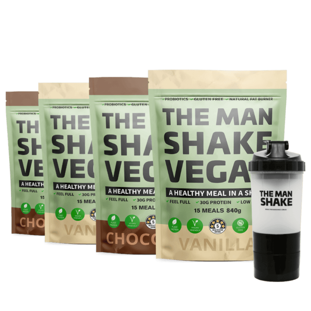 The Man Shake Vegan with Shaker Buy 3 Get 1 Free
