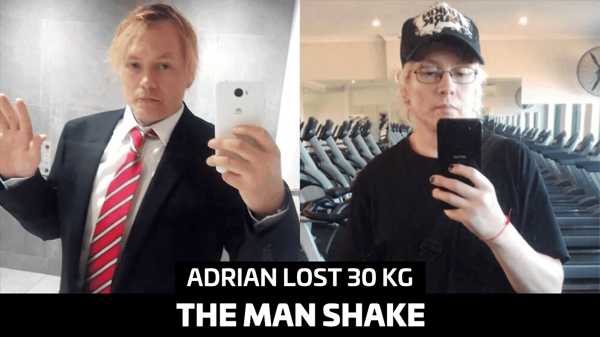 Adrian took control of his depression and lost 30kg