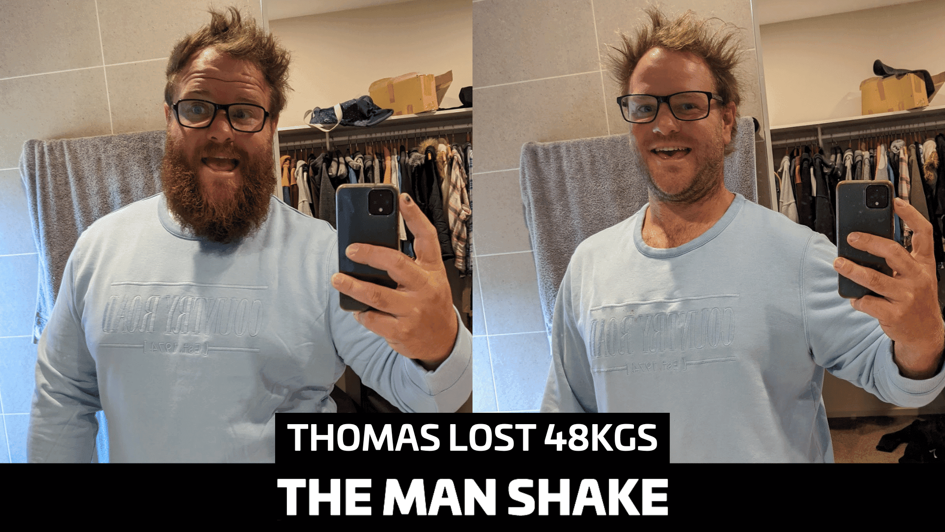 Thomas was always the "big guy" until he lost 48kg!
