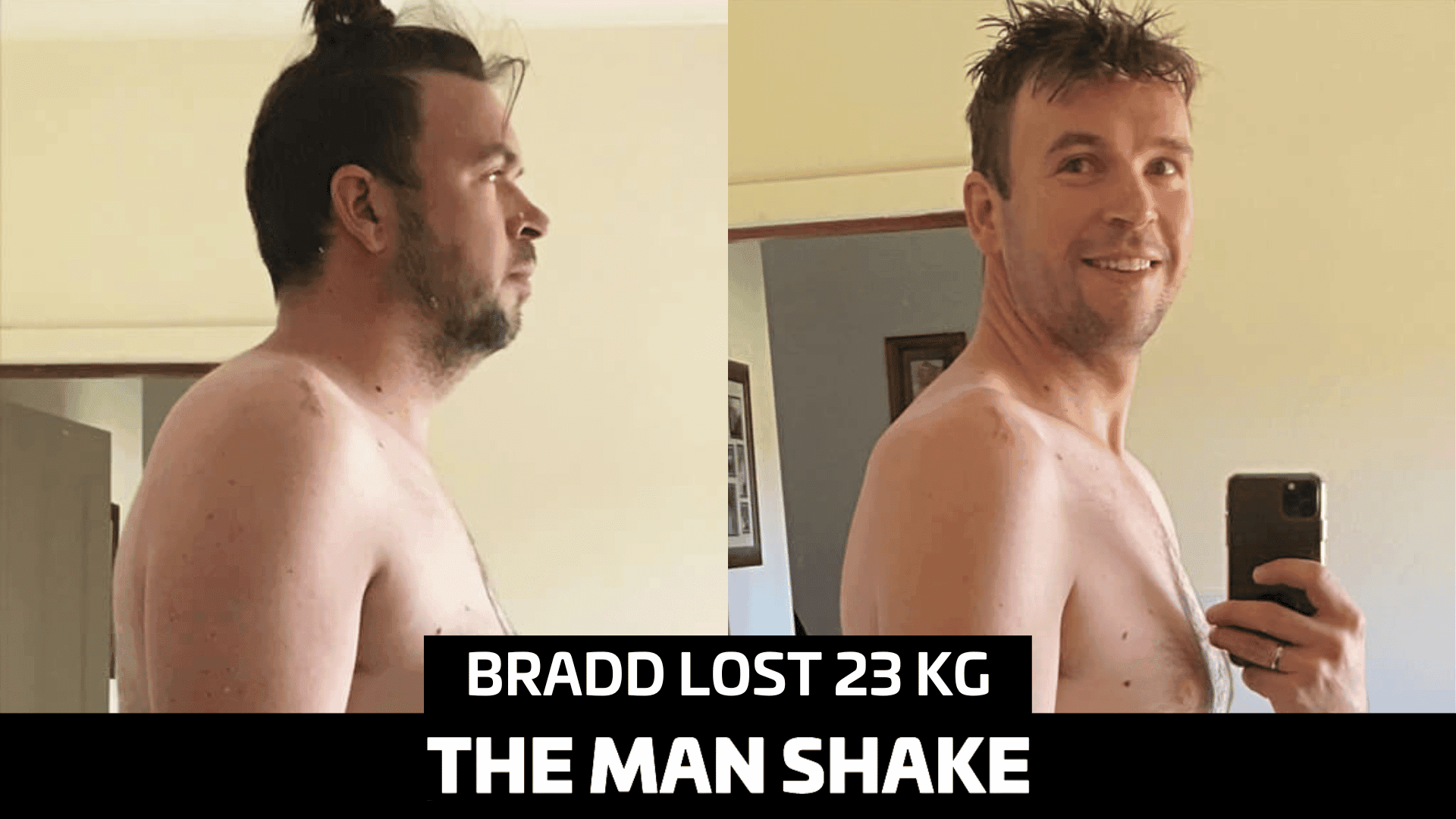 Bradd took control and lost 23kg