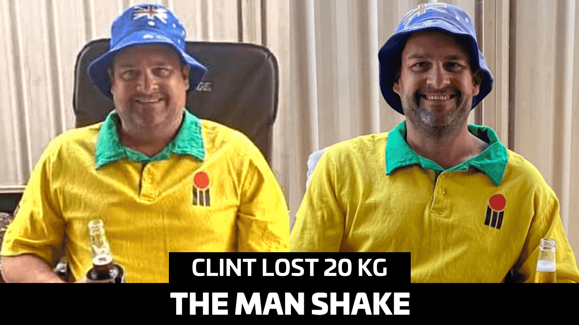 Clint struggled to play with his kids so he lost 20kg