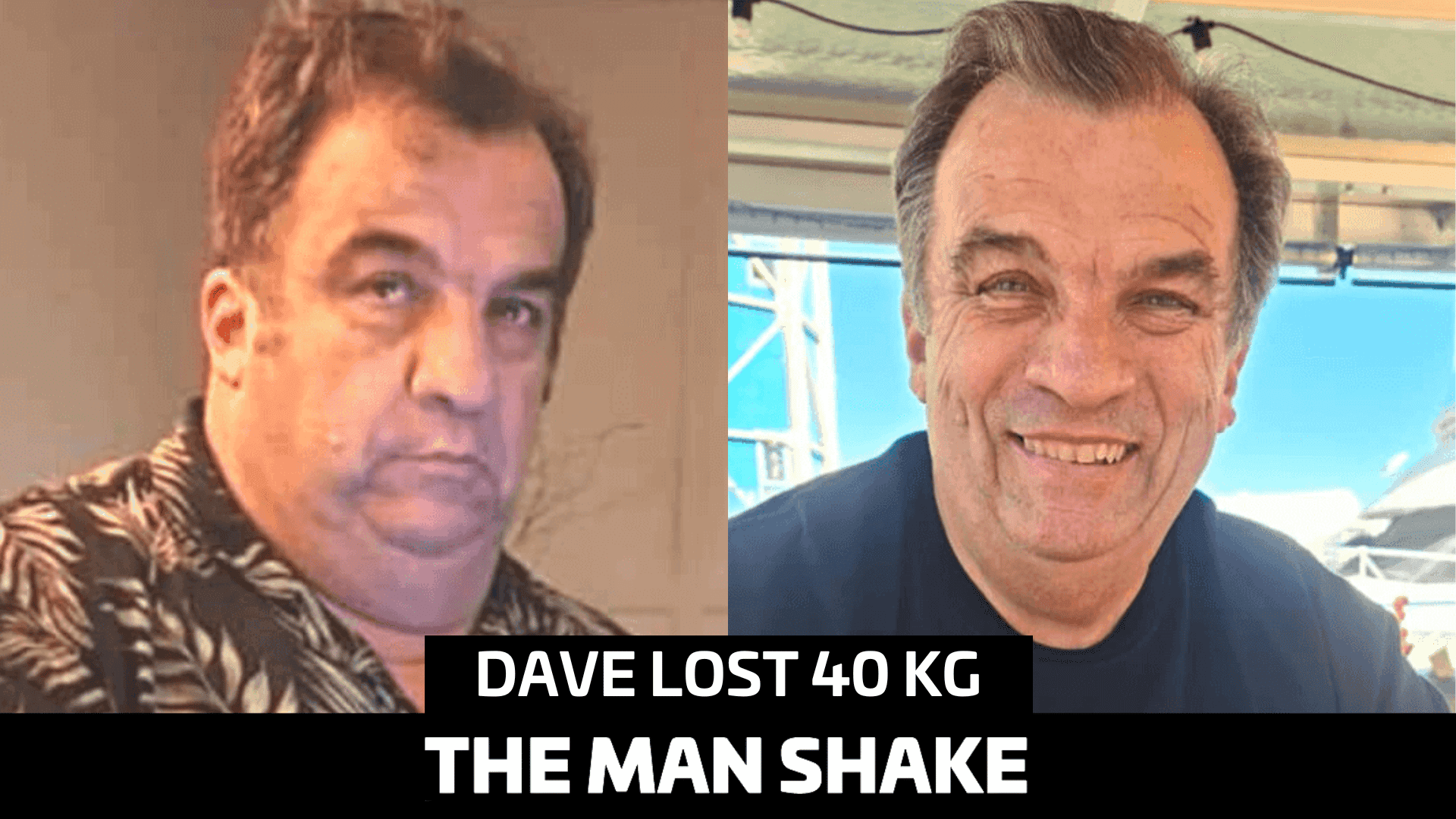 Dave couldn't do his shoes up so he lost 40kg!