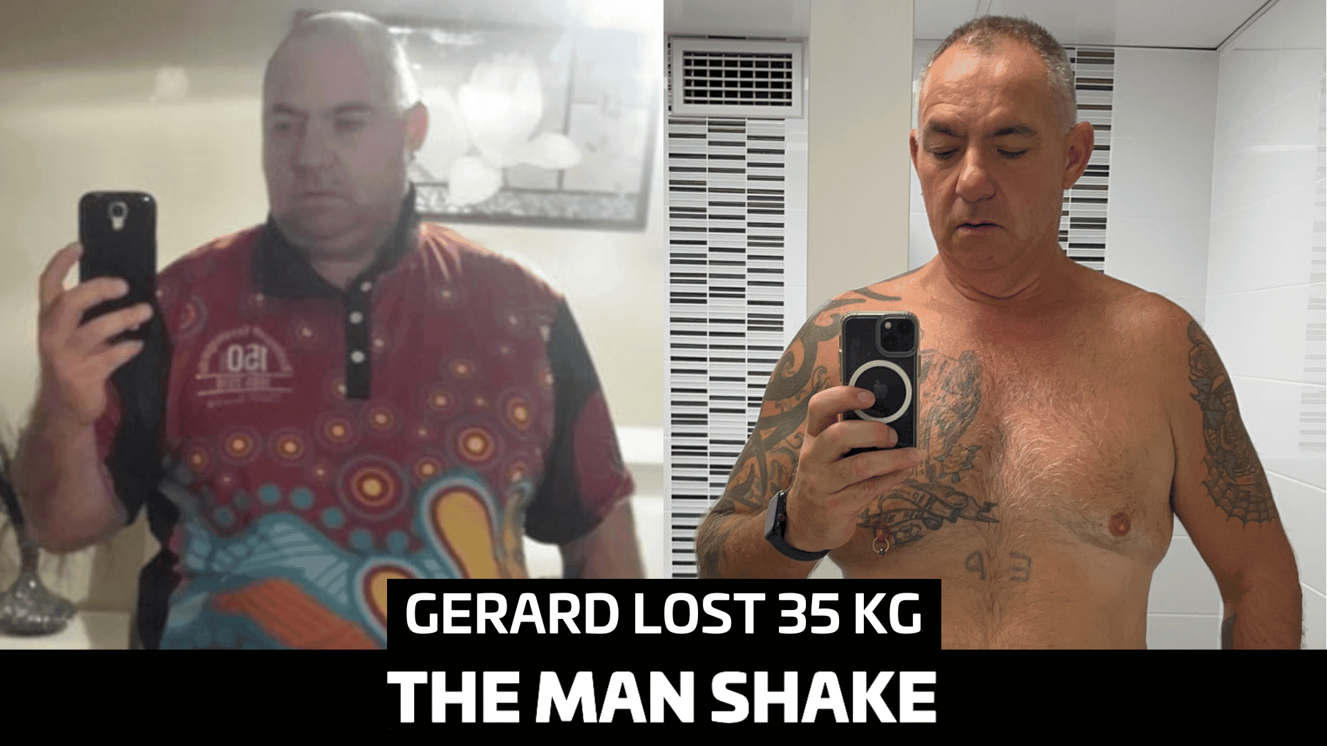 Gerard Lockyer lost 35kgs on his Man Shake Journey