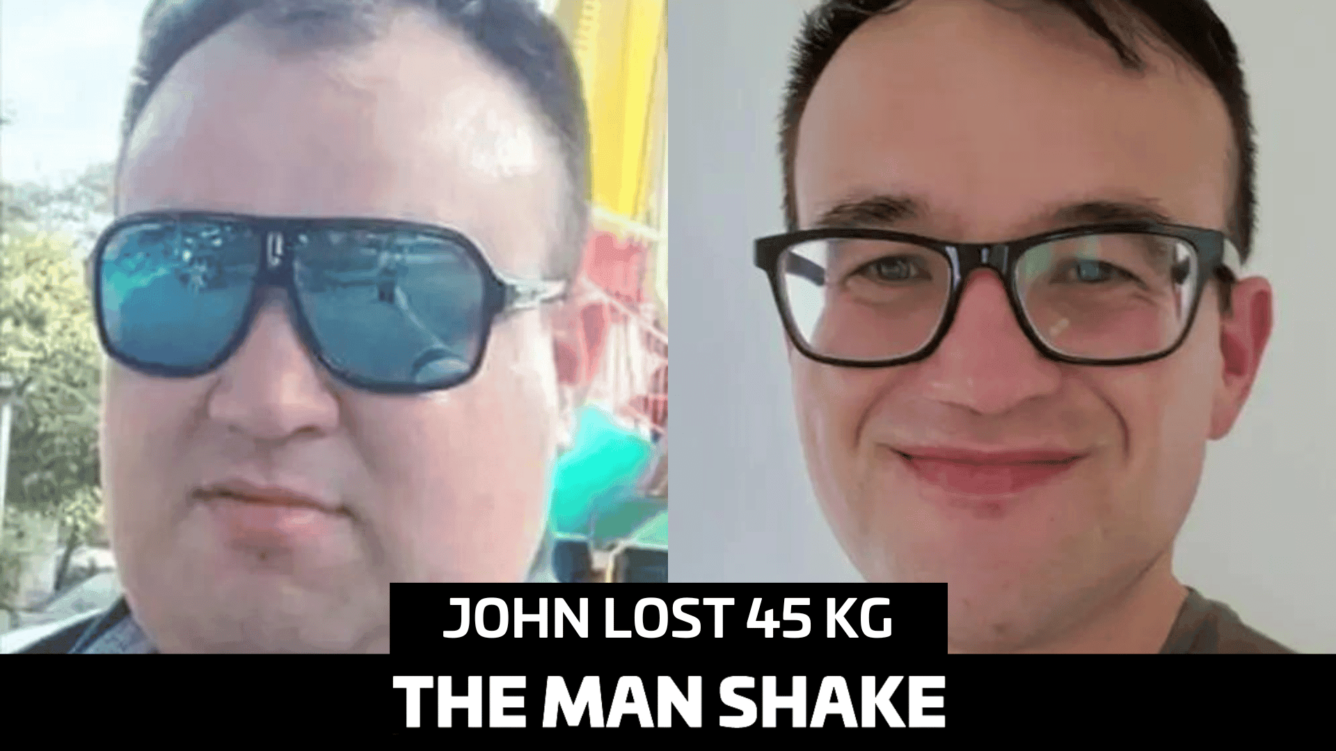 John lost 45kg after an emergency visit to the hospital