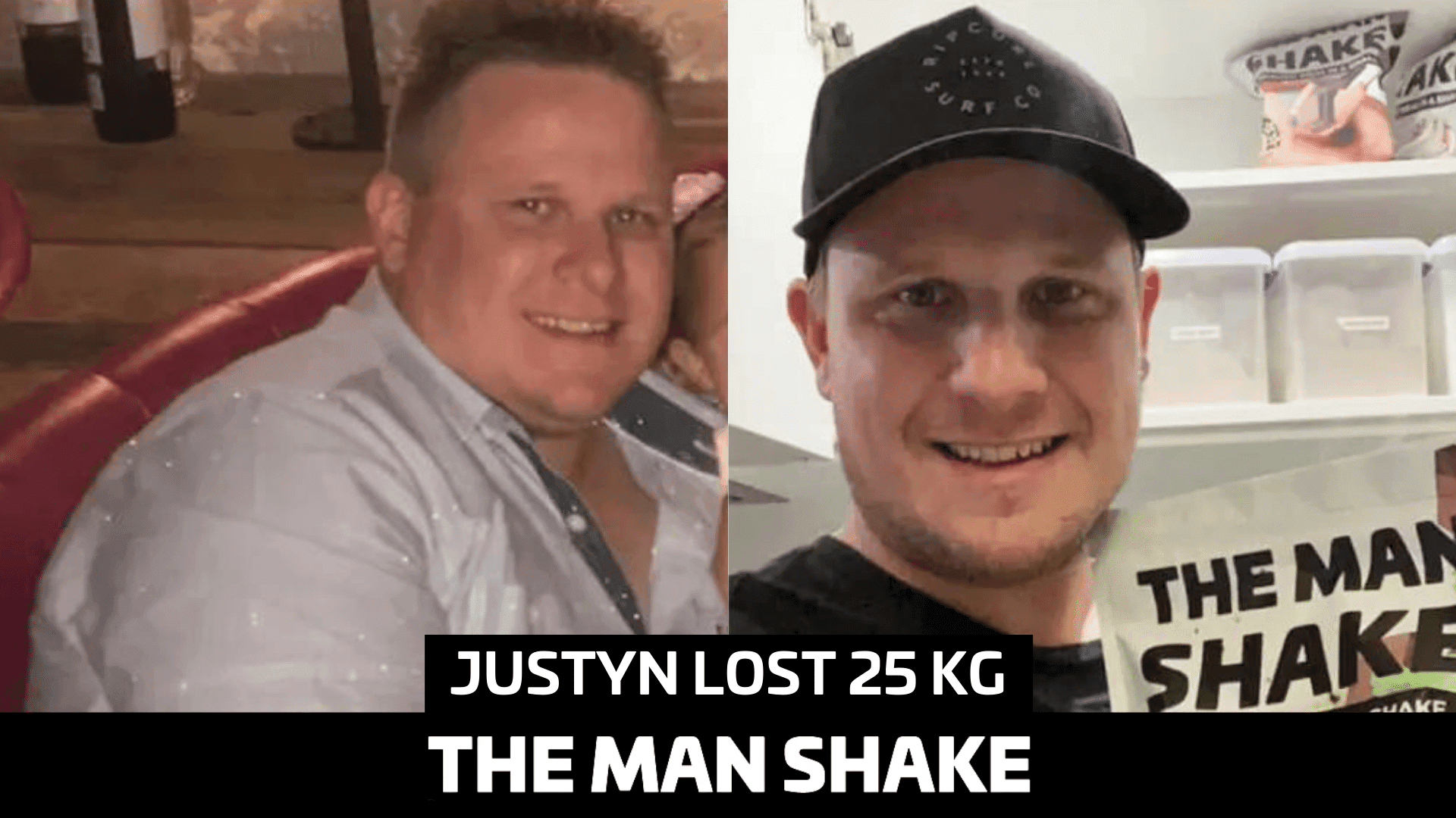 Justyn lost 25kg for his family.