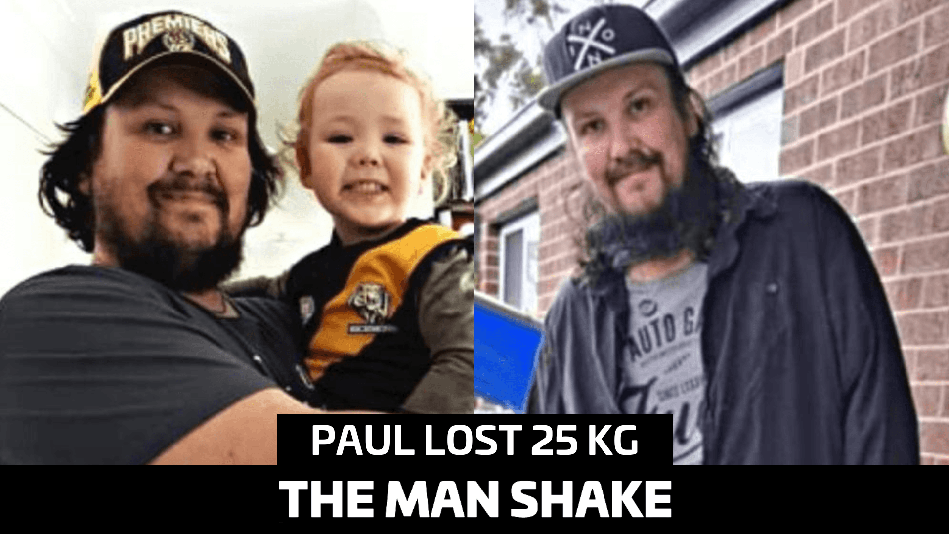Paul hated being in photos until he lost 25kg