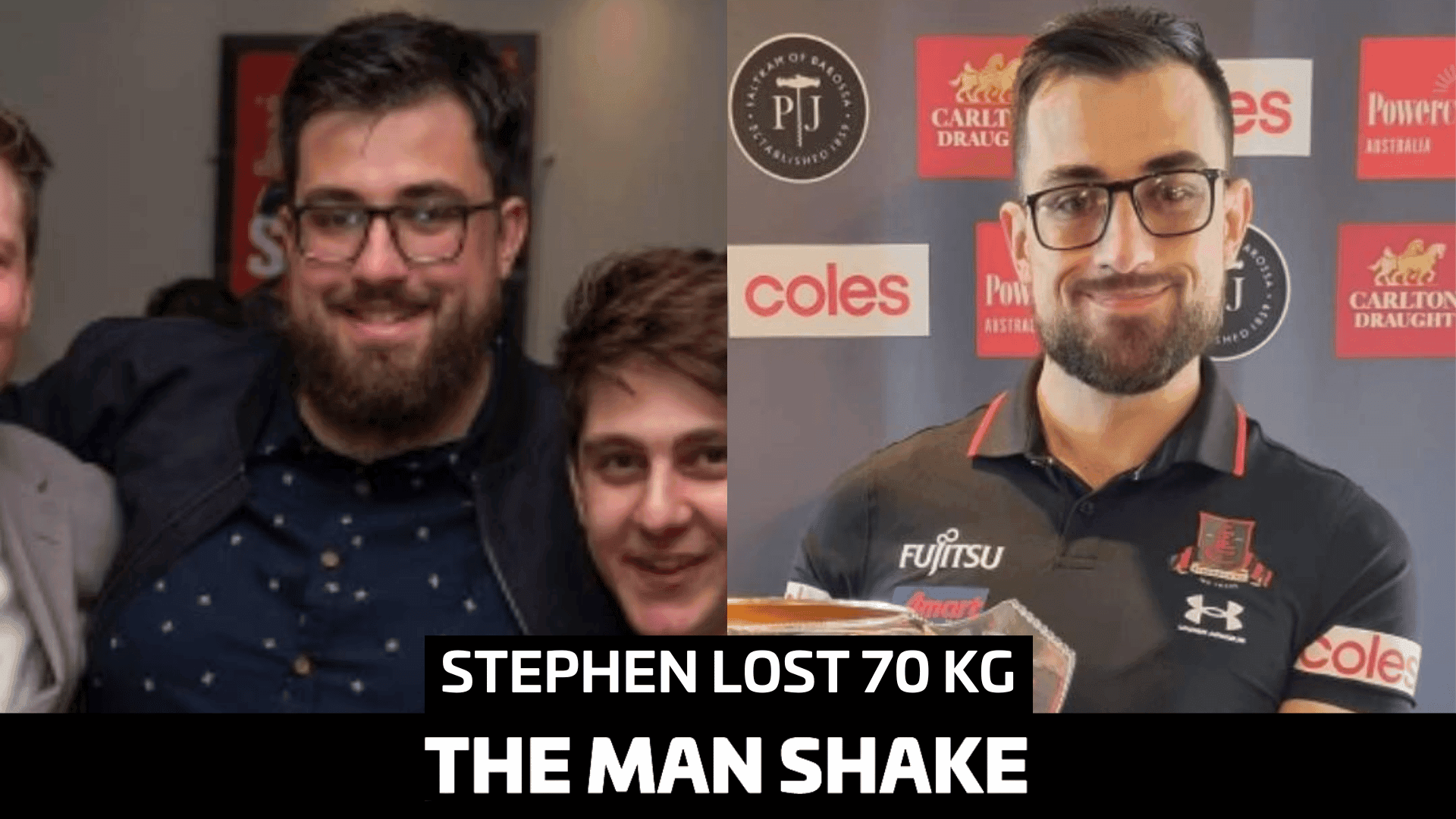Stephen didn’t want to let his family down so lost 70kgs!
