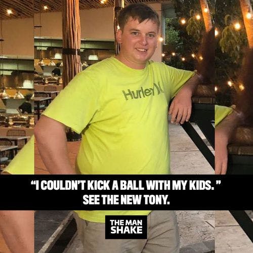 Tony wanted to be around for his kids, so he lost 23kg.