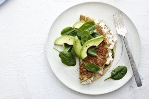 Chicken & Spinach Omelette