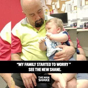 Shane put himself first for his family and lost over 15kg