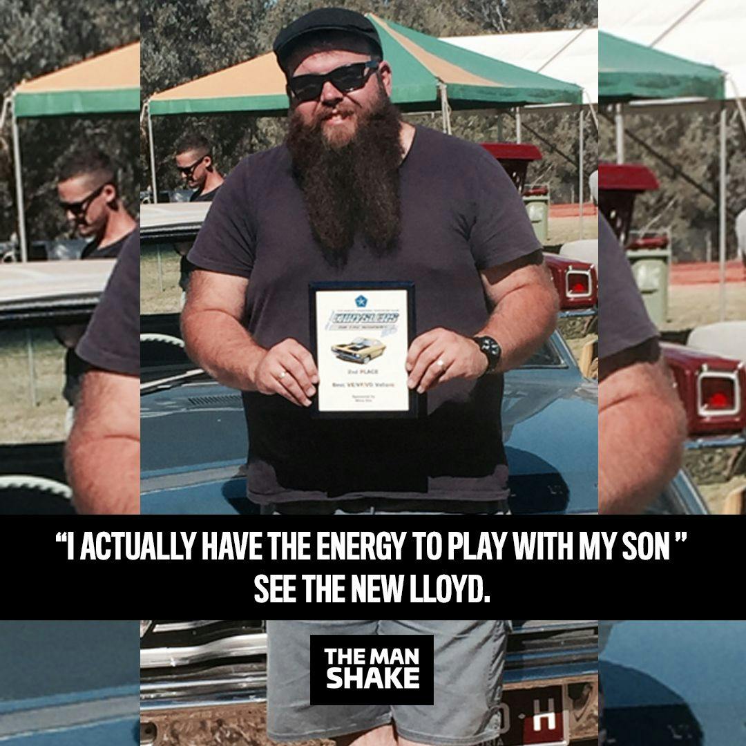 Lloyd put his health first and lost 41kg!