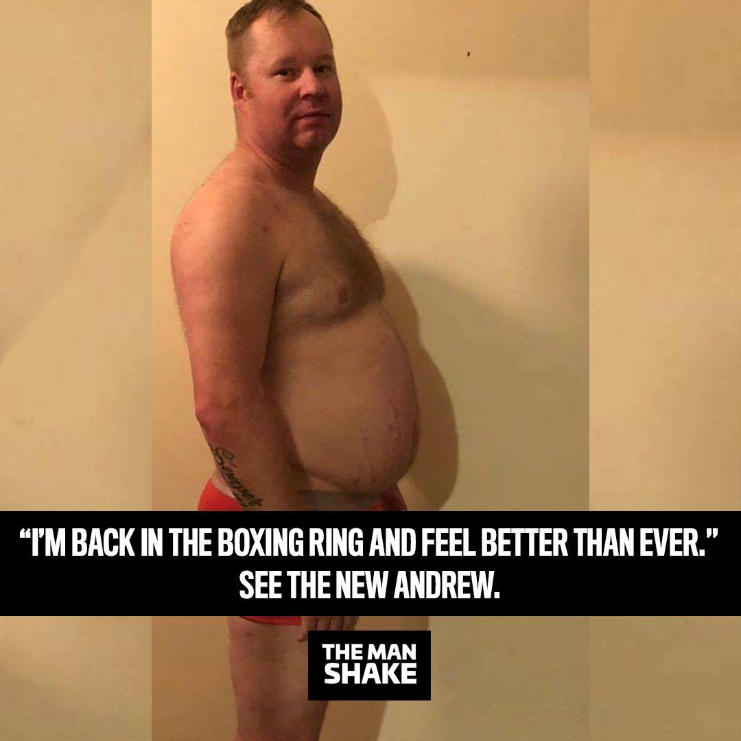 Andrew lost 20kg and got back in the ring!