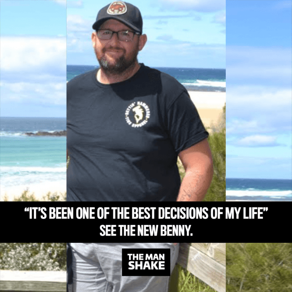 Benny regained his energy and lost 56kg!